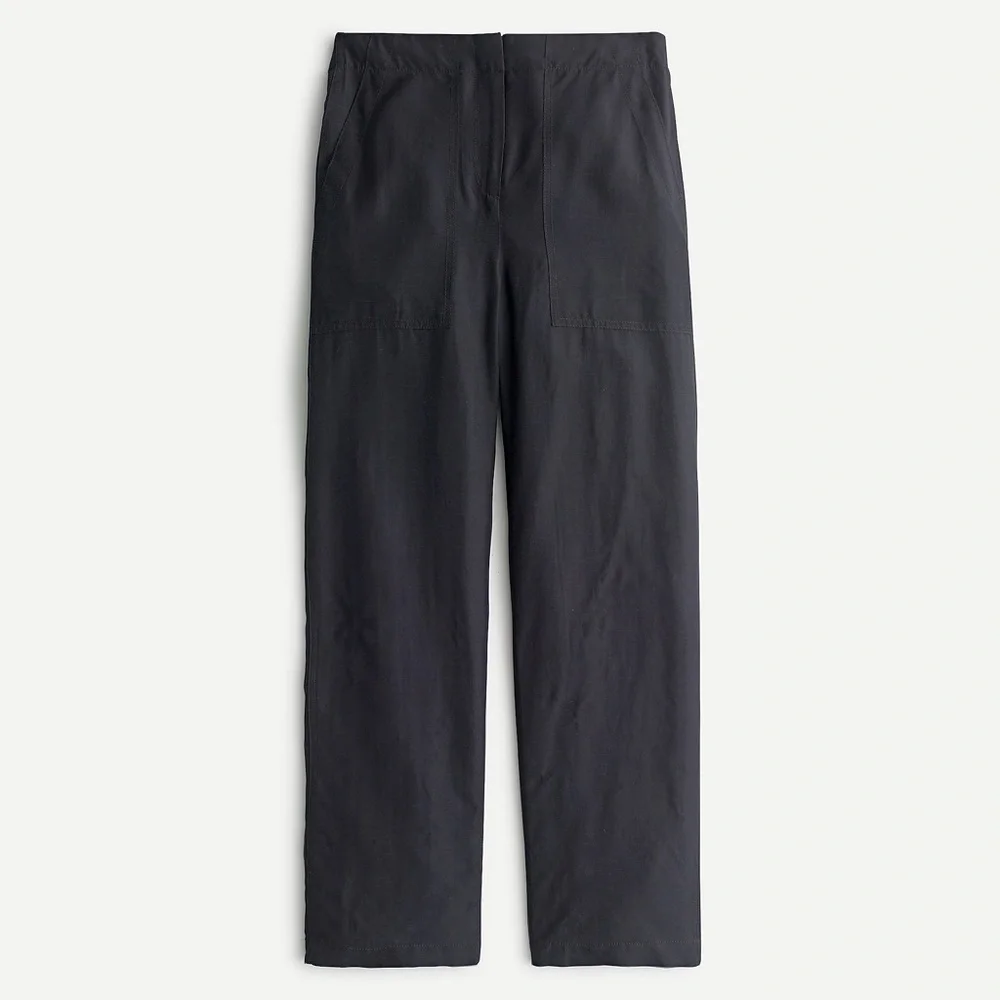J. Crew Straight-leg Lounge Pant with Surplus Pockets in Black AJ431